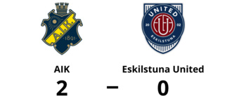 AIK för tuffa för Eskilstuna United - förlust med 0-2