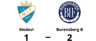 Borensberg B vann mot Medevi på Hjärnevallen