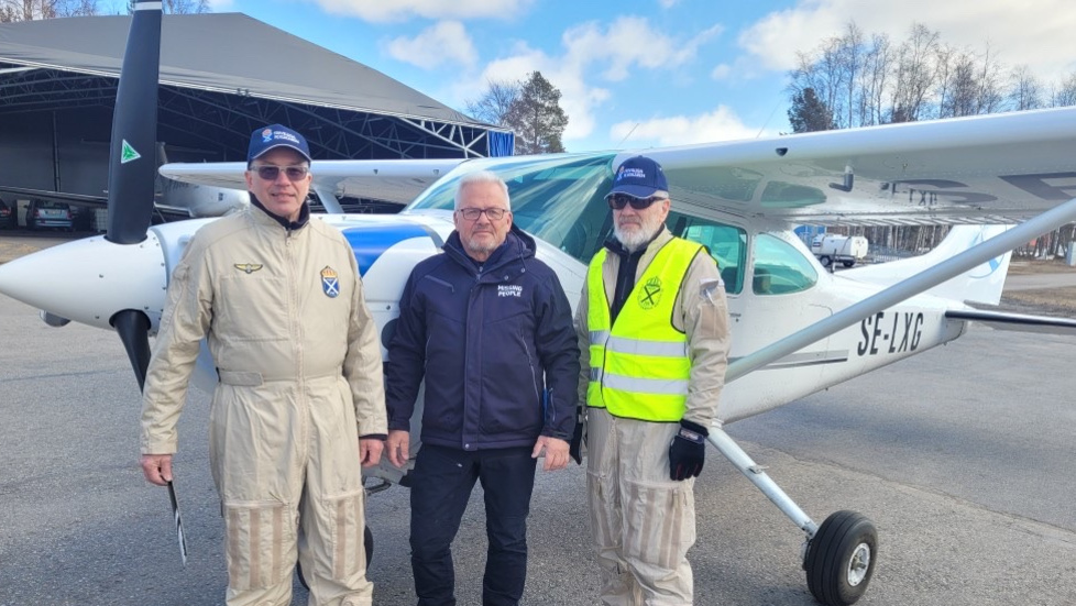 On Monday, Missing People receives assistance in the search for Elliott. It's the first time in Västerbotten that Frivilliga Flygkåren (Volunteer Air Force) has been called out for a search operation of this kind. 