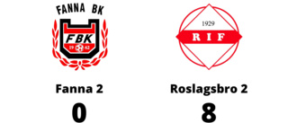 Hemmaförlust för Fanna 2 - 0-8 mot Roslagsbro 2