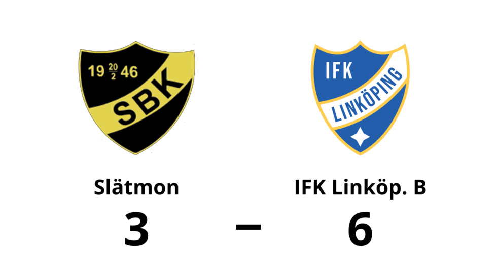 Slätmons BK förlorade mot IFK Linköping FK B