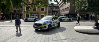 Polisinsats i centrala Linköping – var en fordonskontroll