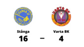 Stånga utklassade Varta BK - vann med 16-4