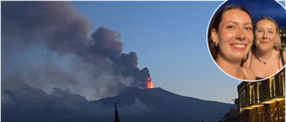 Västervikstjejer vittnen till vulkanutbrott: "Blev lite oroliga"