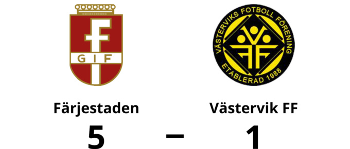 Färjestaden för tuffa för Västervik FF - förlust med 1-5