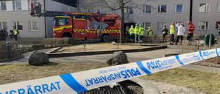 Brand i bostad i Skäggetorp – alla fick gå ut