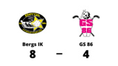 Äntligen seger för Bergs IK mot GS 86