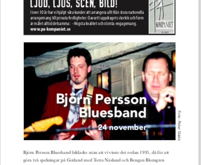 Björn Persson Bluesband Jazzklubben 24/11