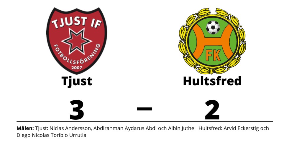 Tjust IF FF vann mot Hultsfreds FK