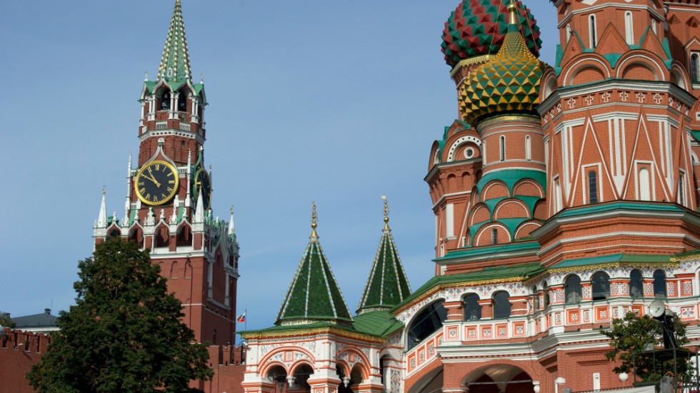 Vasilijkatedralen vid Röda torget i Moskva. Arkivbild.