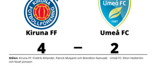 Kiruna FF vann på hemmaplan mot Umeå FC