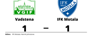 Vadstena fixade en poäng mot IFK Motala