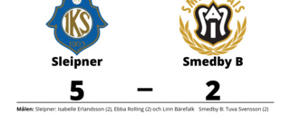 Förlust för Smedby B i seriefinalen mot Sleipner