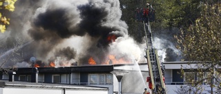 Kraftig brand i radhus – mordbrand utreds