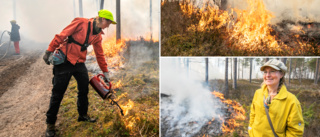 Här sätter de eld på 20 hektar mark och skog • Se brända skogen på Sandön • ”Det är historiskt, och känns episkt”