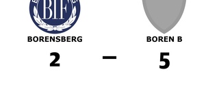 Förlust för Borensberg hemma mot Boren B