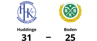 Boden föll med 25-31 mot Huddinge