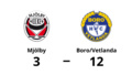 Tung förlust på hemmaplan för Mjölby mot Boro/Vetlanda