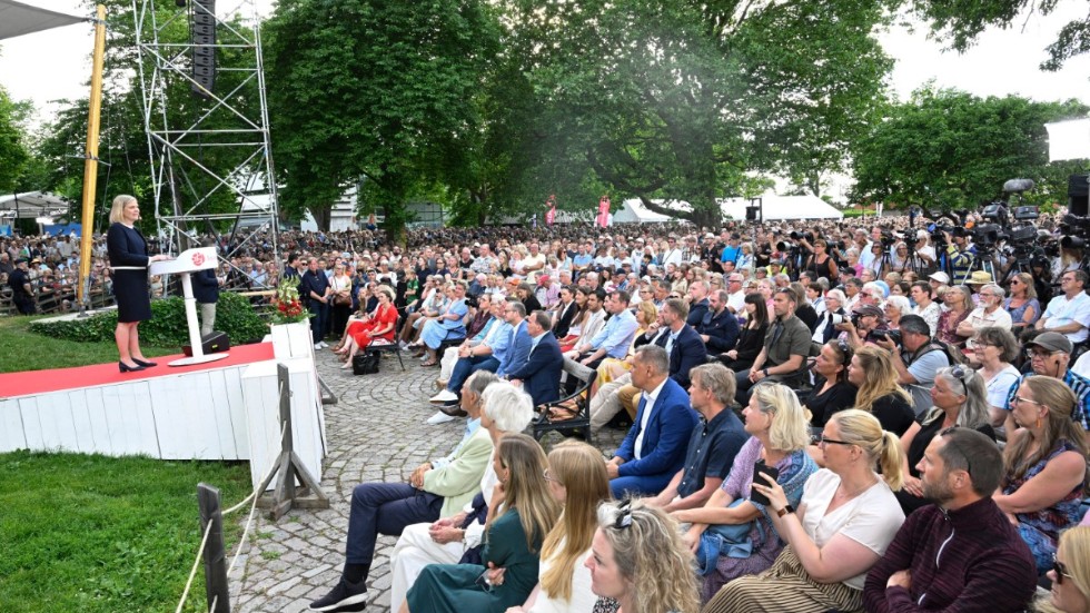 Nästan 6 000 personer kom för att lyssna på Magdalena Andersson i Almedalen