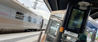 Elfel orsakade stora störningar i tågtrafiken till och från Östergötland