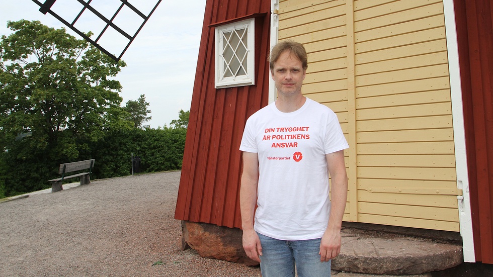David Aronsson, gruppledare för Vänsterpartiet i Strängnäs.