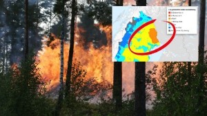 Varningen: Mycket stor risk för skogsbränder – specialhelikoptrar kvar i länet