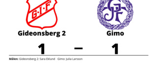 Äntligen poäng för Gimo mot Gideonsberg 2