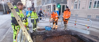 Vattenläcka drabbade boende i city