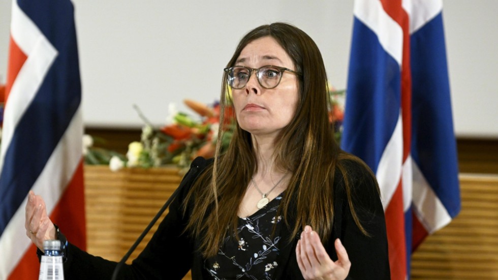 Islands statsminister Katrín Jakobsdóttir vid Nordiska rådets möte i Helsingfors i förra veckan. Arkivfoto.