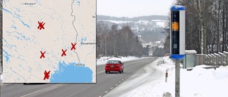 Karta: 16 nya fartkameror i Norrbotten 2017