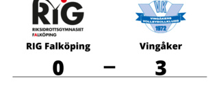 Vingåker vann i tre raka set borta mot RIG Falköping