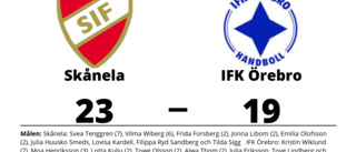 Seger för Skånela på hemmaplan mot IFK Örebro