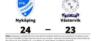 Västervik förlorade borta mot Nyköping