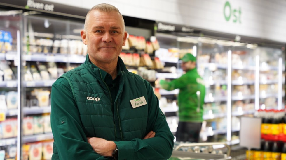 Patrick Uusitalo är butikschef på Coop Strömlida.