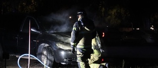Elfel orsakade bilbrand