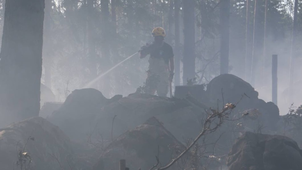Prognosen för onsdagen talar om väldigt stor risk för bränder i skog och mark.