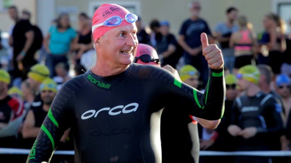 Ronald Rosengren drabbades av en stroke 2003, men är trots det igång och tävlar triathlon.