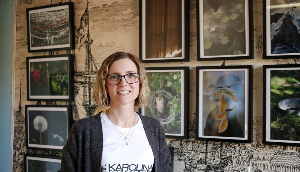 Karolina Germundsson bestämde sig förra året för att starta ett eget företag där hennes fotografier står i fokus. Foto: Erica Månsson