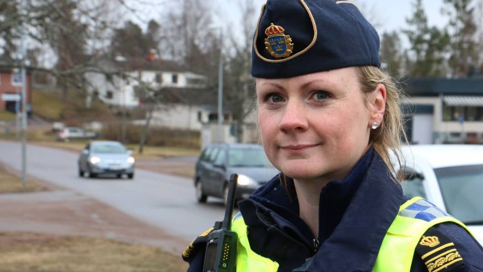 Gabriella Bodger, gruppchef för polisen i Vimmerby och Hultsfred berättar att 17 förare repporterades för fortkörning under trafiksäkerhetsveckan .