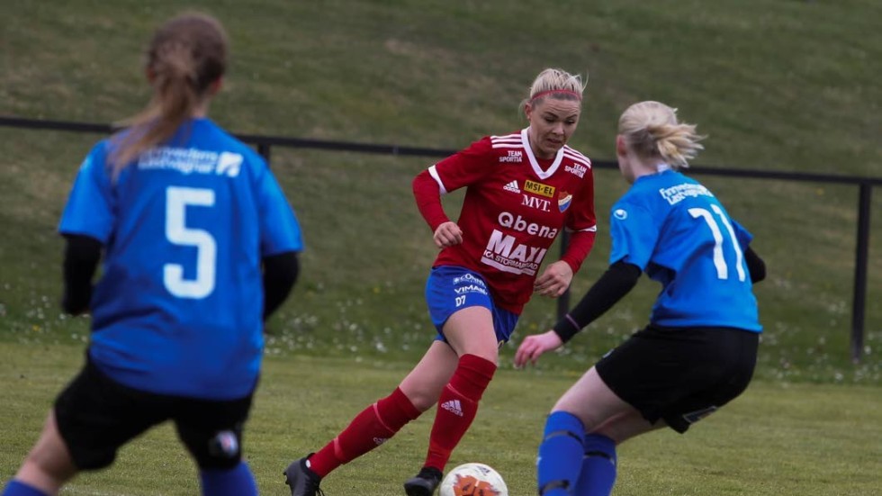 Matilda Gunnarsson blev matchhjälte efter sitt 2-0-mål.