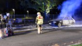 Personbil brann i Klockaretorpet