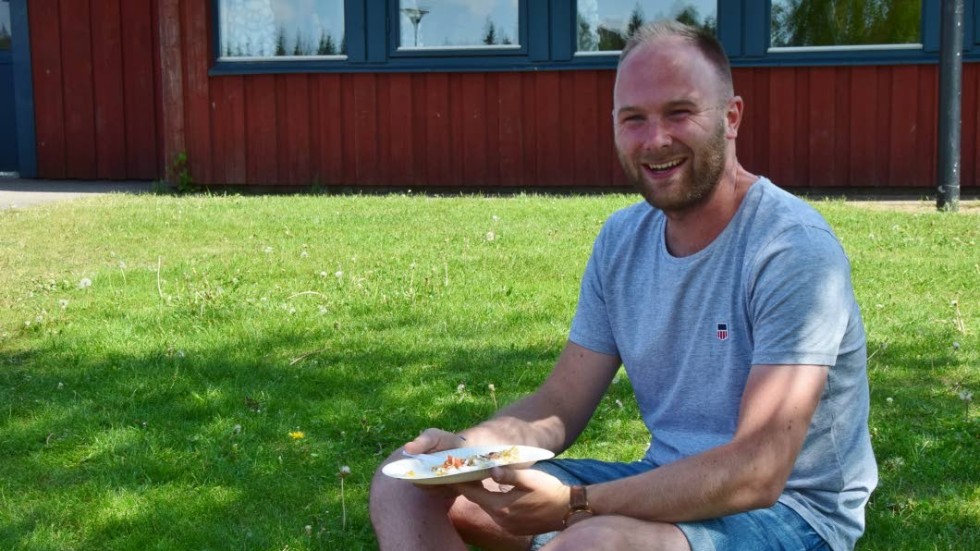 Patrik Andersson som är anställd på Bäckskolan gillade maten och inslaget i vardagen.