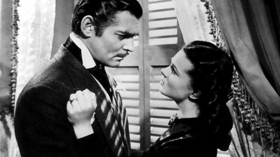 Clark Gable och Vivien Leigh i "Borta med vinden" från 1939.