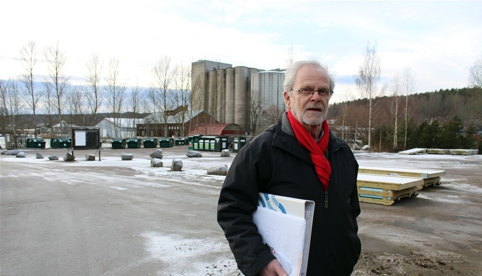 Här vill Jan Ängmo bygga en 3,5 våningar hög huskropp med 20 lägenheter. Foto: Lars-Göran Bexell