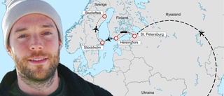 David Rundblad tillbaka i Skellefteå – lämnade Ryssland i en diplomatpostbil efter att luftrummet stängts: ”Man känner sig ganska liten”