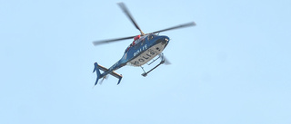 Därför hovrade polishelikoptern i Luleå