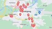 Karta: Här är senaste årets våldsdåd i Norrköping