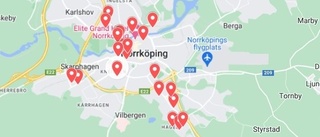 Karta: Här är senaste årets våldsdåd i Norrköping