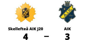 Skellefteå AIK J20 lyckades vinna mot AIK