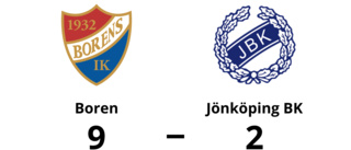 Boren utklassade Jönköping BK - vann med 9-2